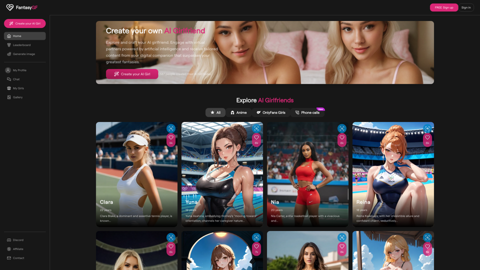 FantasyGF.ai - Best AI Girlfriend App - Start Chatting