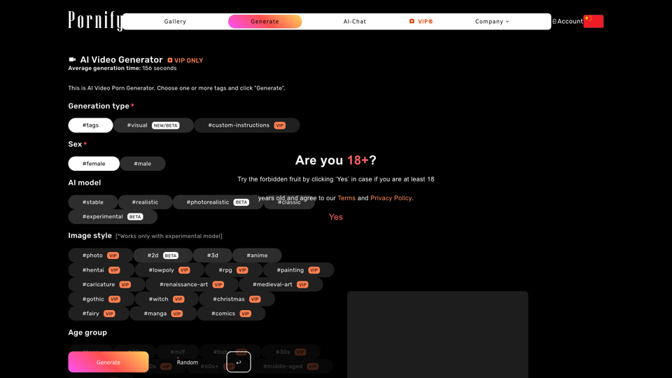 AI Porn Videos Generator | Pornify _ Generate AI Porn
