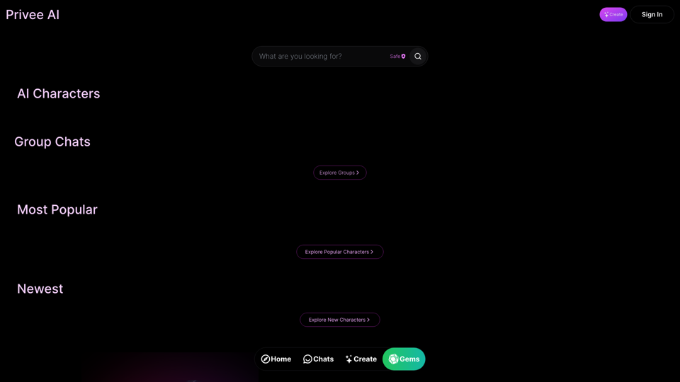 Privee AI - Free AI NSFW Character AI Chat with Images - No Filter